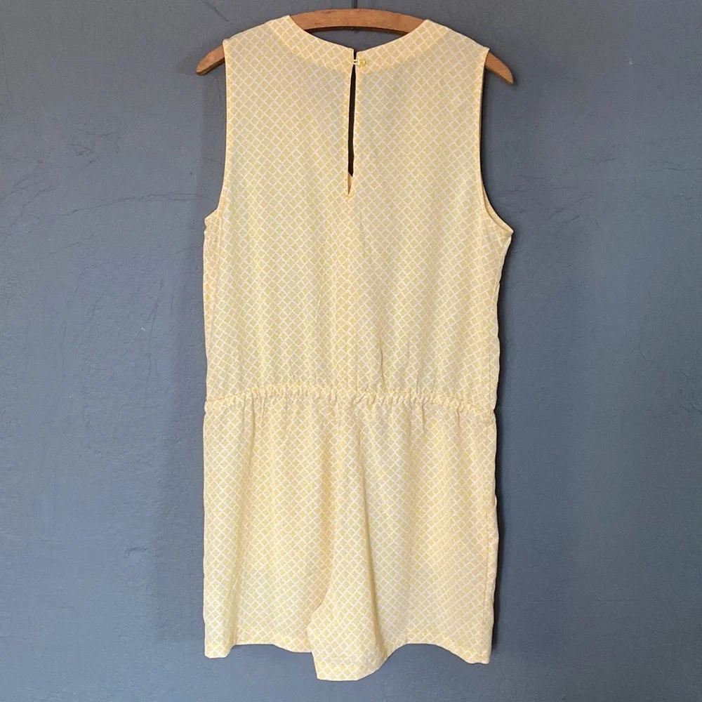 Banana Republic Factory Yellow Light Weight Spring Romper w Pockets NWT … - Picture 6 of 8